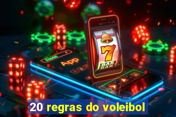 20 regras do voleibol